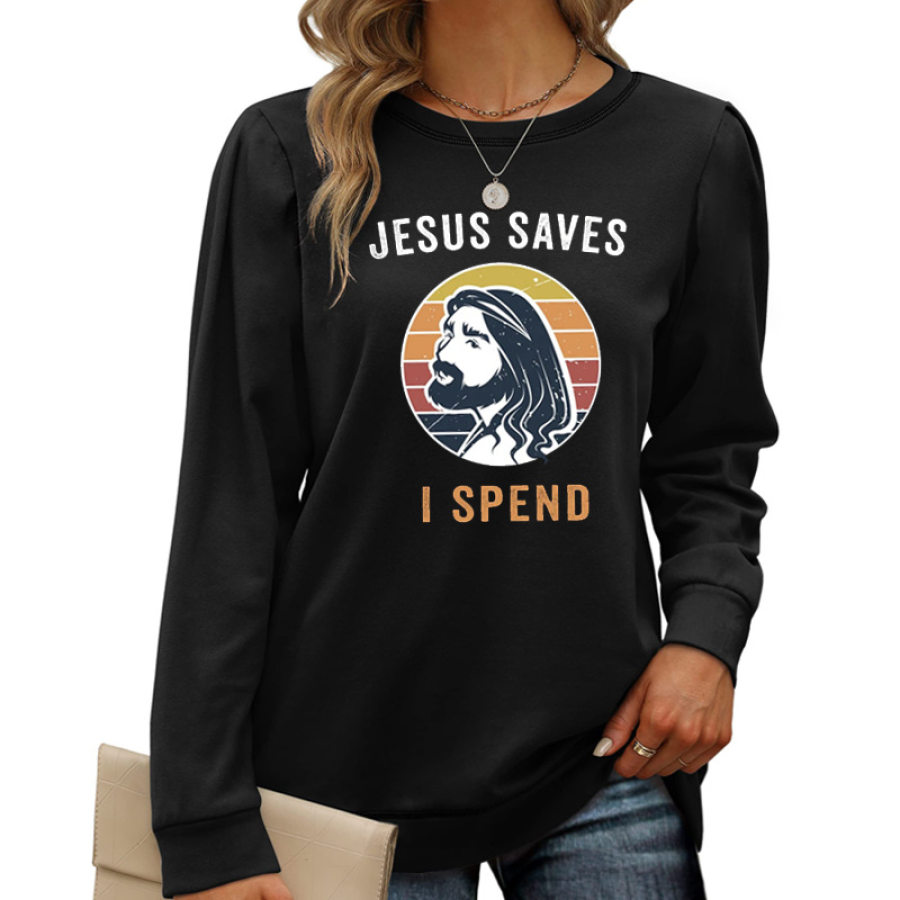 

Ich Sah Dass Jesus Lustige Christliche Bekleidung Trendige Damen-Sweatshirt-Geschenkoberteile Ist