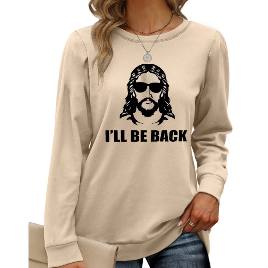 

Ich Sah Dass Jesus Lustige Christliche Geschenkbekleidung Trendige Damen-Sweatshirt-Oberteile Ist
