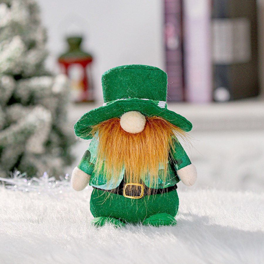 Muñeca Linda Del Día De San Patricio Irlanda Muñeca Sin Rostro