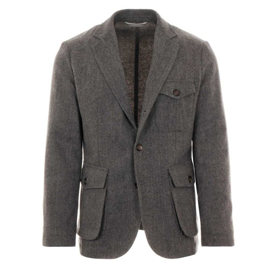 Men's Blazer Herringbone Jacket
