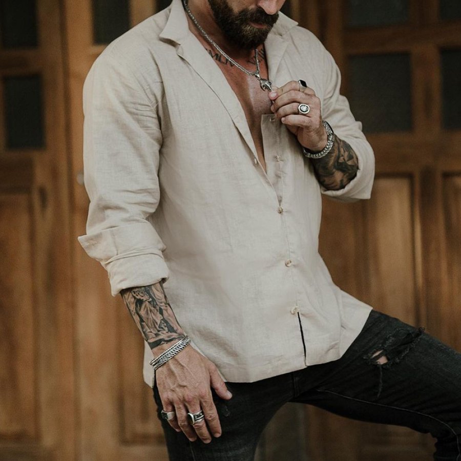 Linen Breathable Minimalist Shirt