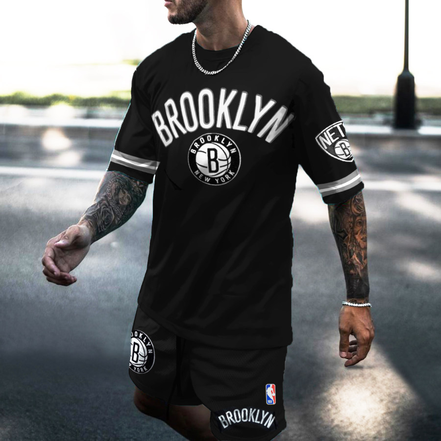 

Men's Brooklyn Basketball Recreational Sports Shorts Suit