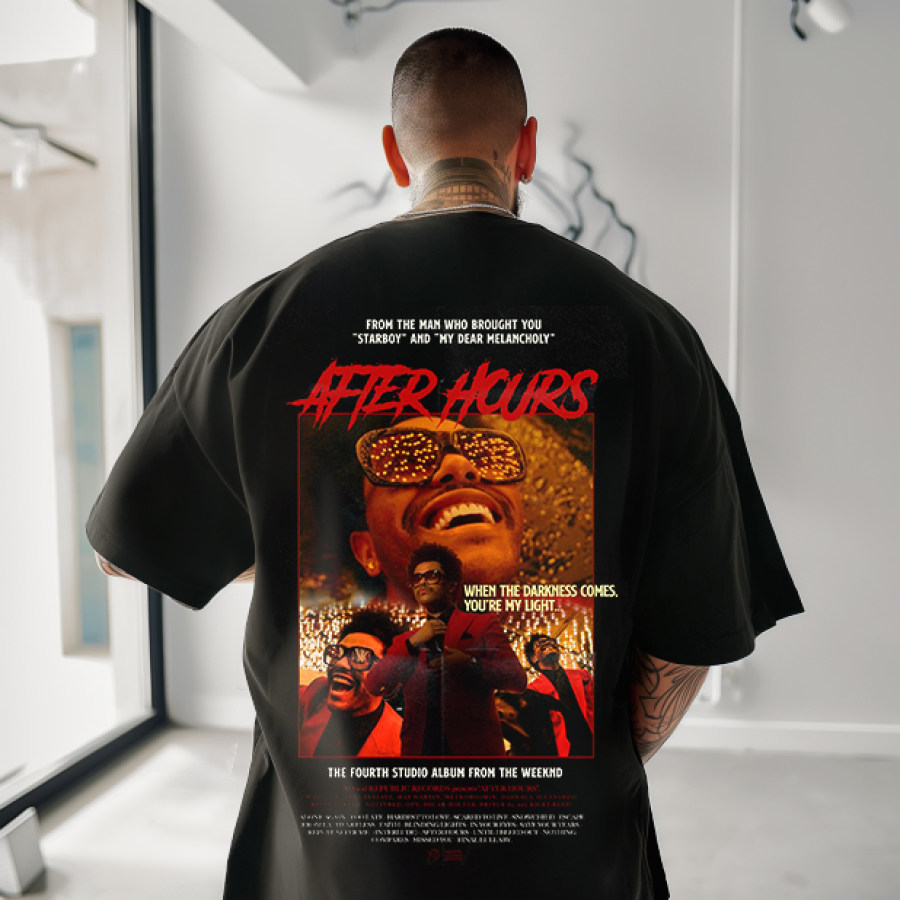 

The Weeknd (starboy) (After Hours) Album Cover Oversized T-shirt