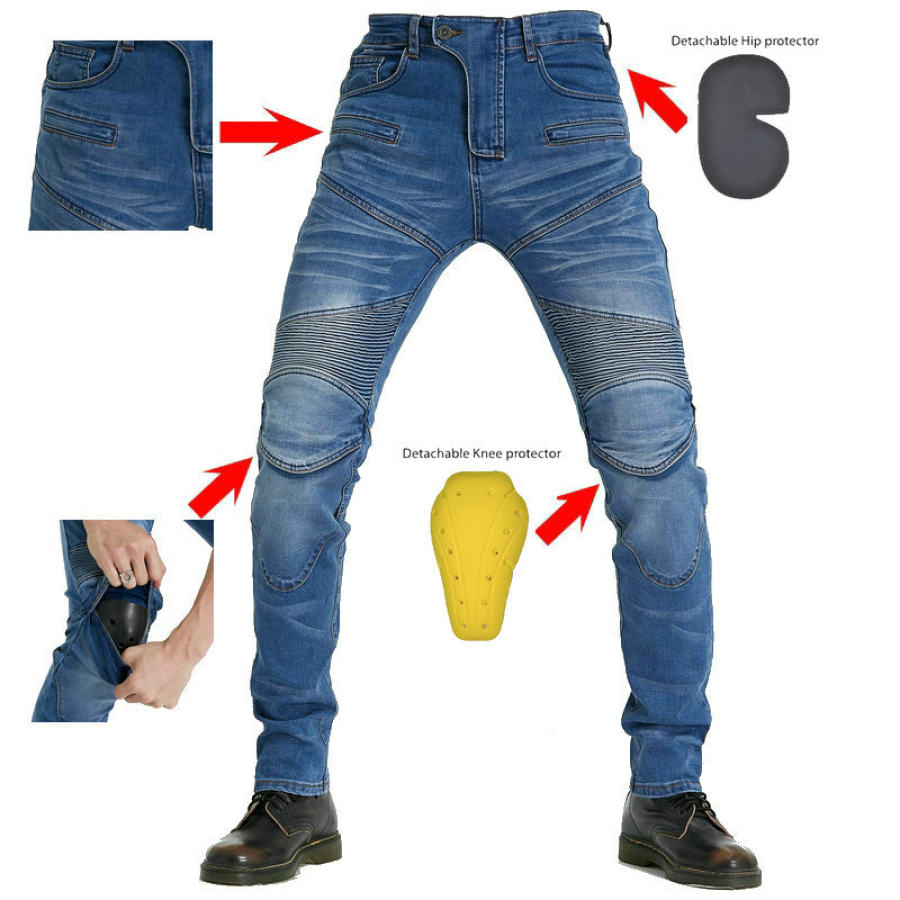 Men's pk718 protective gear four-piece jeans professional racing pants motorcycle pants motorcycle pants
Men's pk718 protective gear four-piece jeans professional racing pants motorcycle pants motorcycle pants