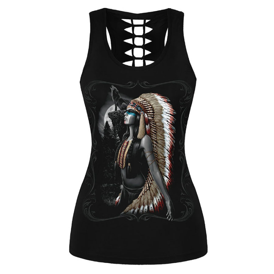 Womens printed casual vest