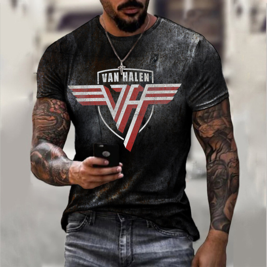 Van Haren Band Retro Casual T-shirt