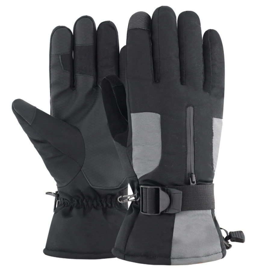 Outdoor Thickened Warm Touch Screen Water Repellent Riding Ski Gloves