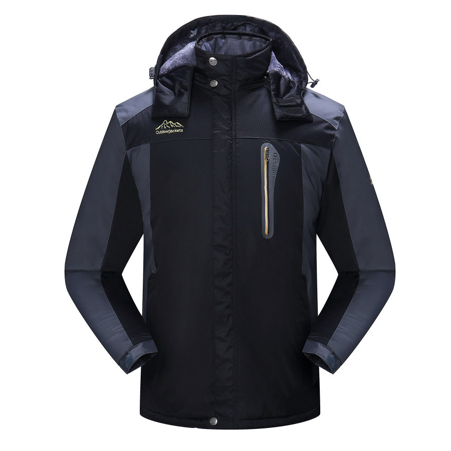 Men's Thick Windproof Waterproof And Warm Outdoor Hiking Jacket