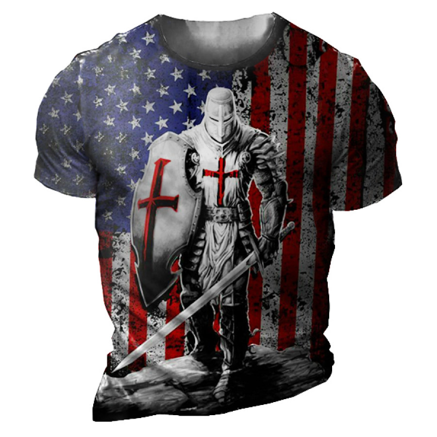 Men's Tactical Templar Print T-Shirt