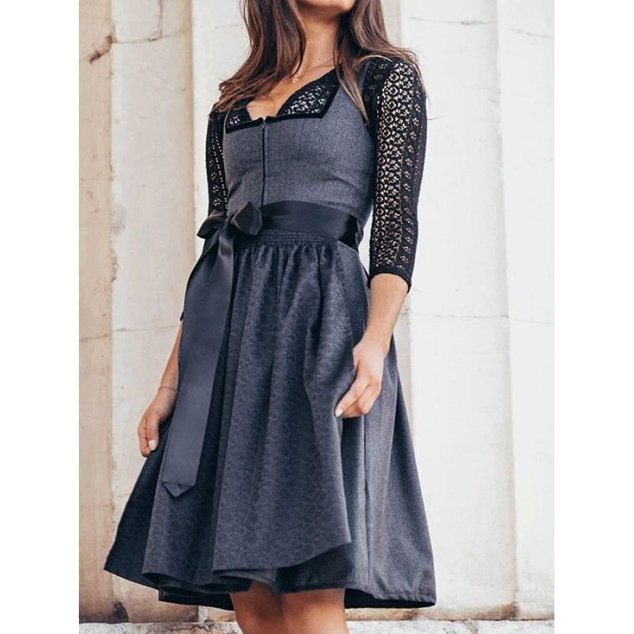 Dirndl Midi Mit Reiverschluss