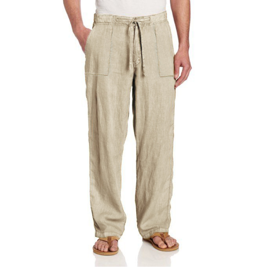Men's Casual Loose Comfortable Cotton Linen Trousers