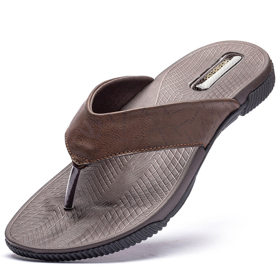 Men's Casual Beach Breathable Open Toe Flip-Flops