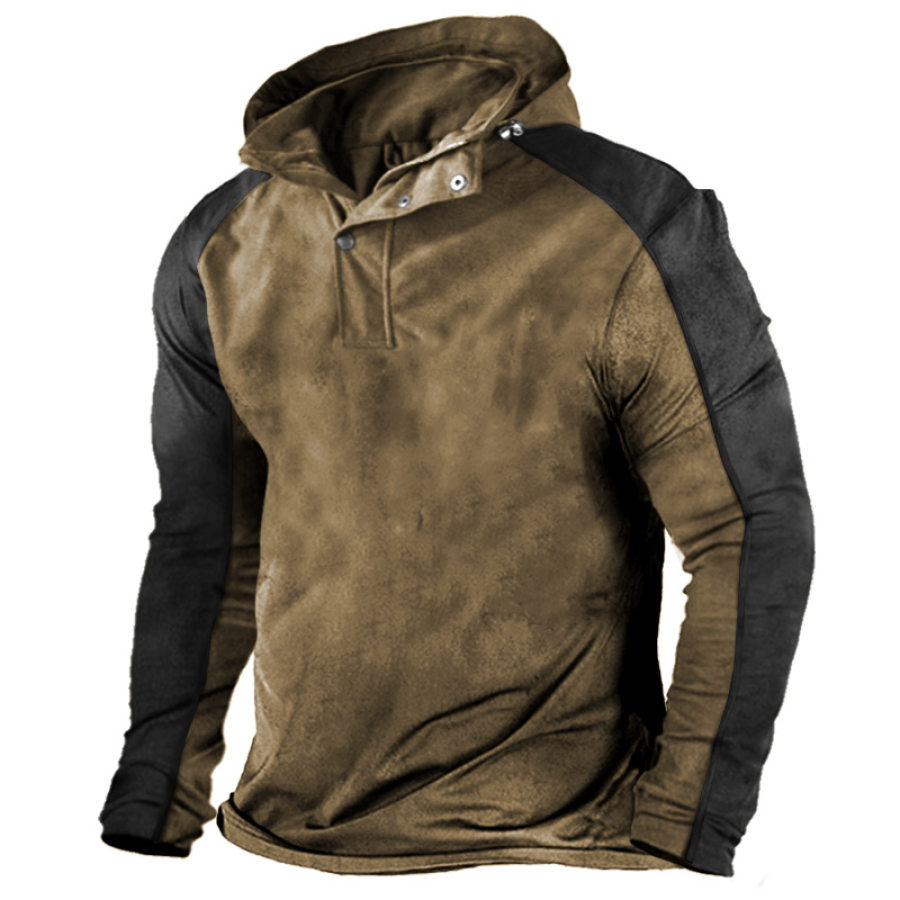 Men's Retro Contrast Color Stitching Outdoor Special Training Tactical Hooded T-Shirt
Men's Retro Contrast Color Stitching Outdoor Special Training Tactical Hooded T-Shirt