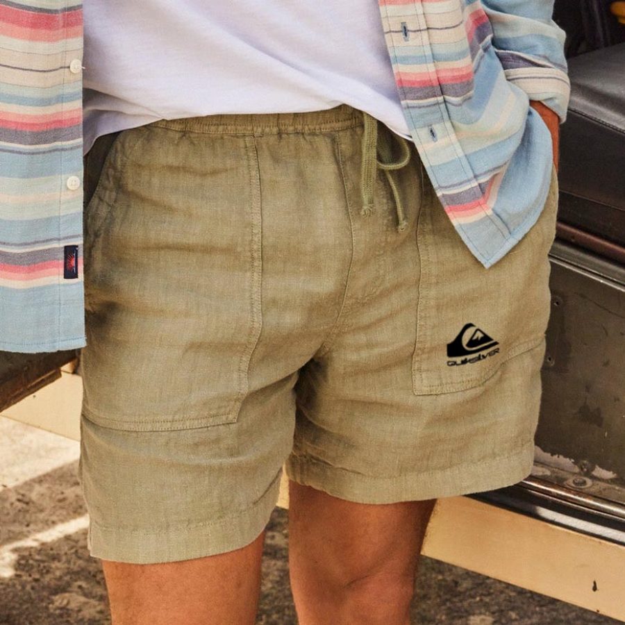Quiksilver Men's Surf Shorts Vintage Cotton Linen Hawaiian Clothing 5 Inch Walk Shorts Board Shorts Khaki
Quiksilver Men's Surf Shorts Vintage Cotton Linen Hawaiian Clothing 5 Inch Walk Shorts Board Shorts Khaki