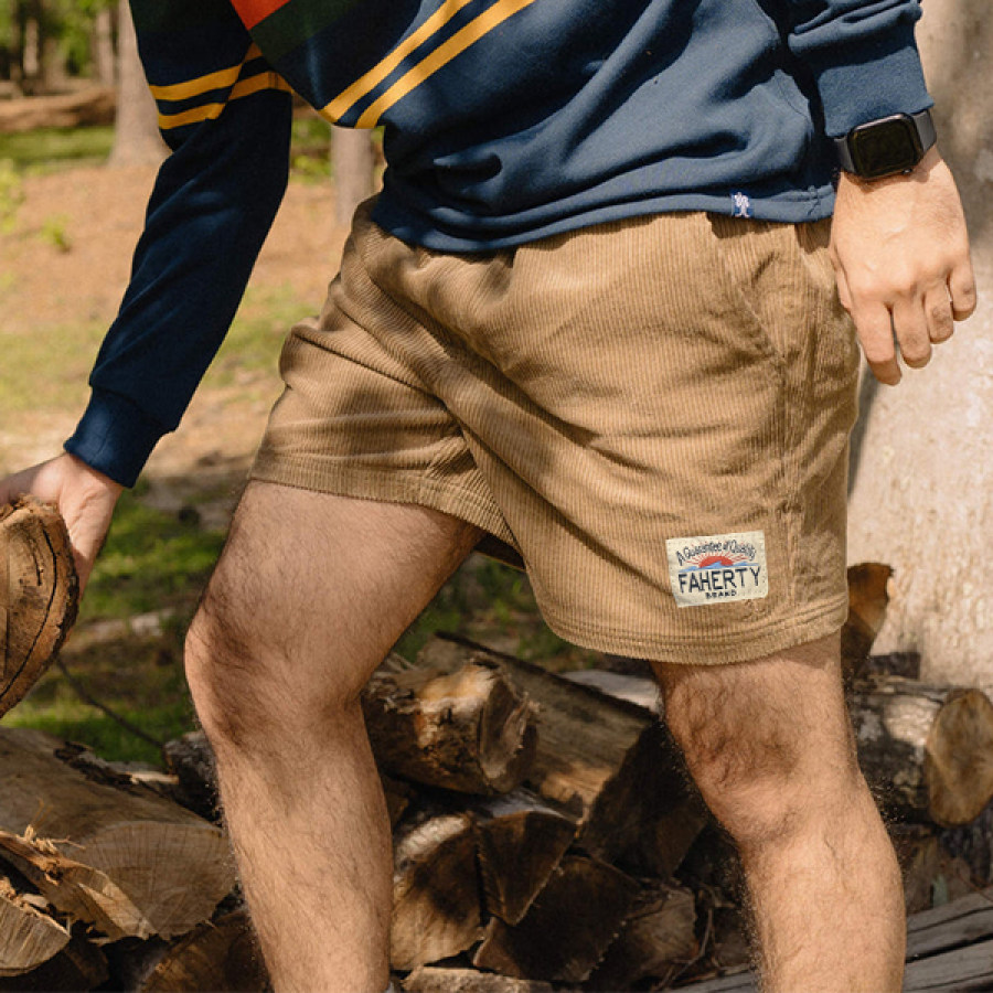 Fahertybrand Men's Vintage Corduroy Surf Shorts Boardshort Elastic Waist Pocket Shorts
Fahertybrand Men's Vintage Corduroy Surf Shorts Boardshort Elastic Waist Pocket Shorts