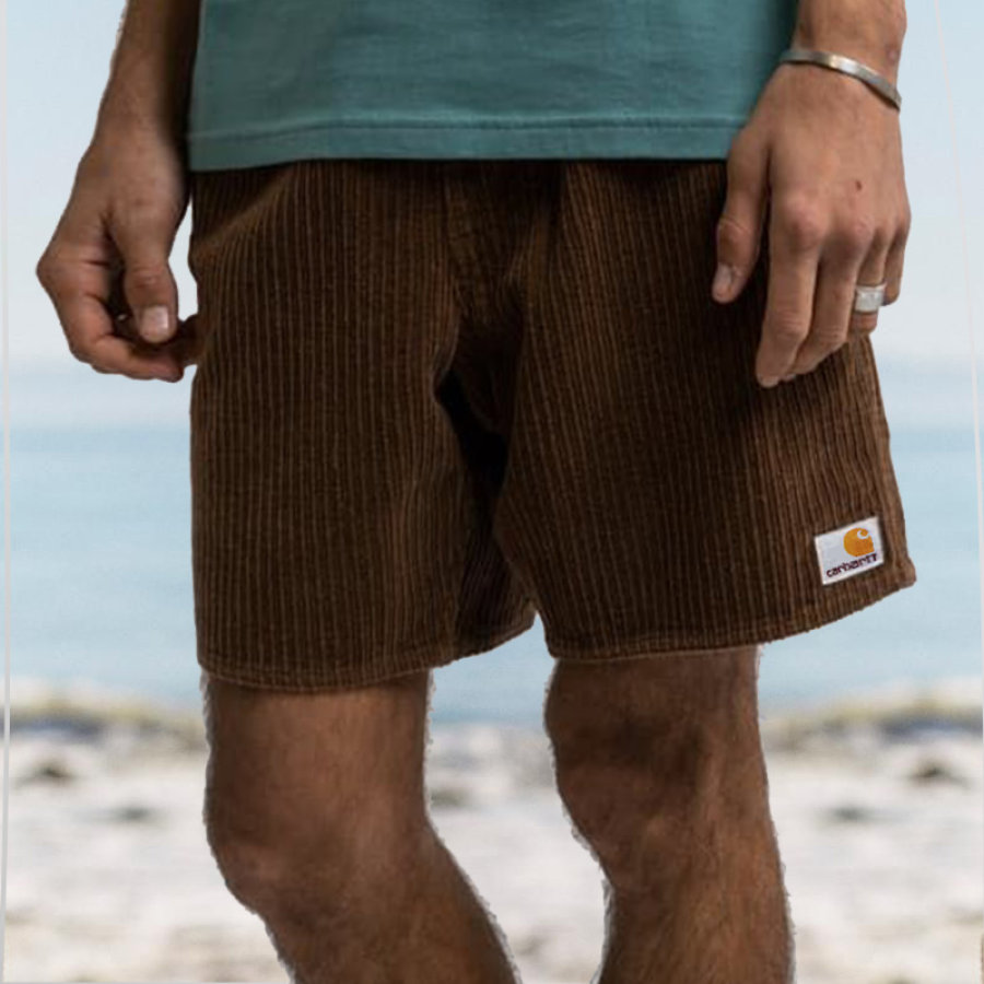 Men's Surf Shorts Retro Corduroy Shorts Beach 5 Inch Shorts Daily Simple Versatile
Men's Surf Shorts Retro Corduroy Shorts Beach 5 Inch Shorts Daily Simple Versatile