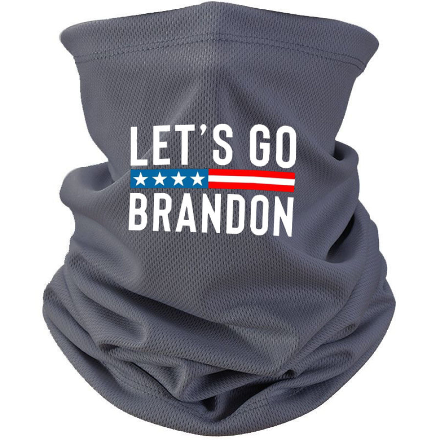 Let's Go Brandon Printed Outdoor Sports Windproof Face Mask Scarf