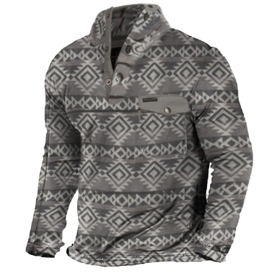 Men's Outdoor Casual Tactical Long Sleeve Sweater
