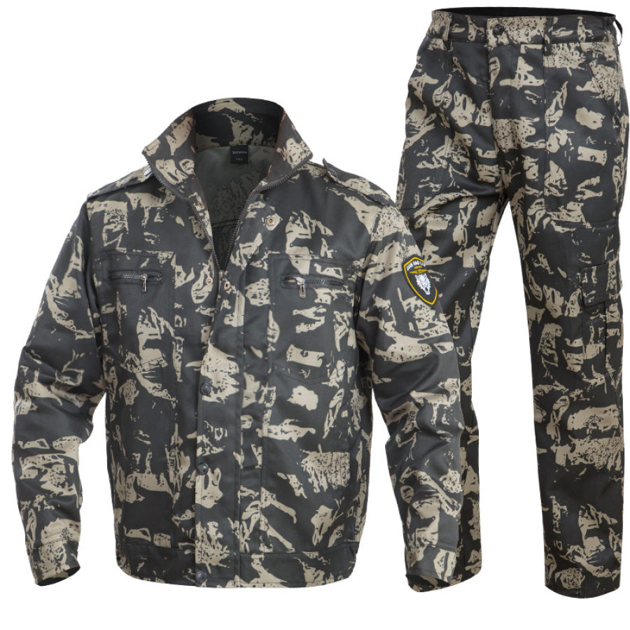 

Men's outdoor camouflage suit overalls