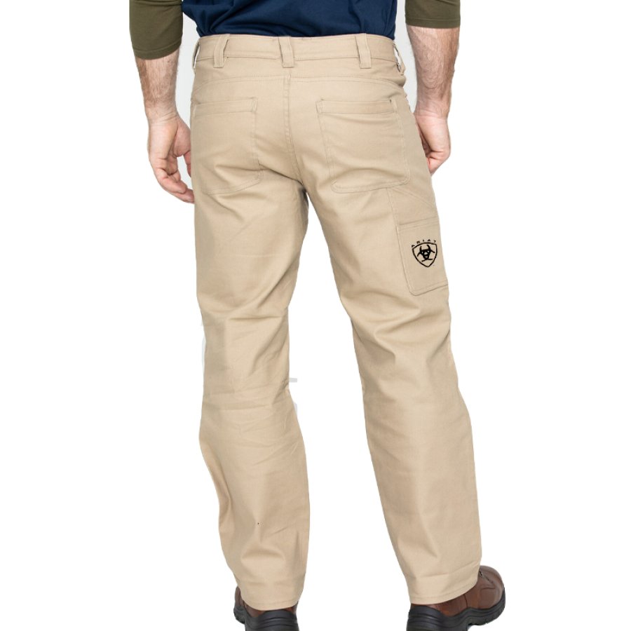 Ariat Men's Stretch Canvas Casual Tactical Multi-Pocket Utility Cargo Work Pants