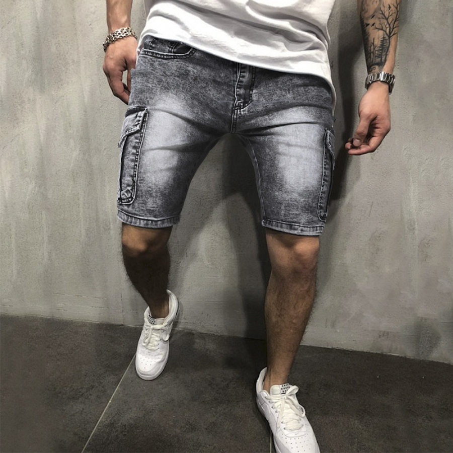 High Street Mens Pocket Denim Shorts 
High Street Mens Pocket Denim Shorts