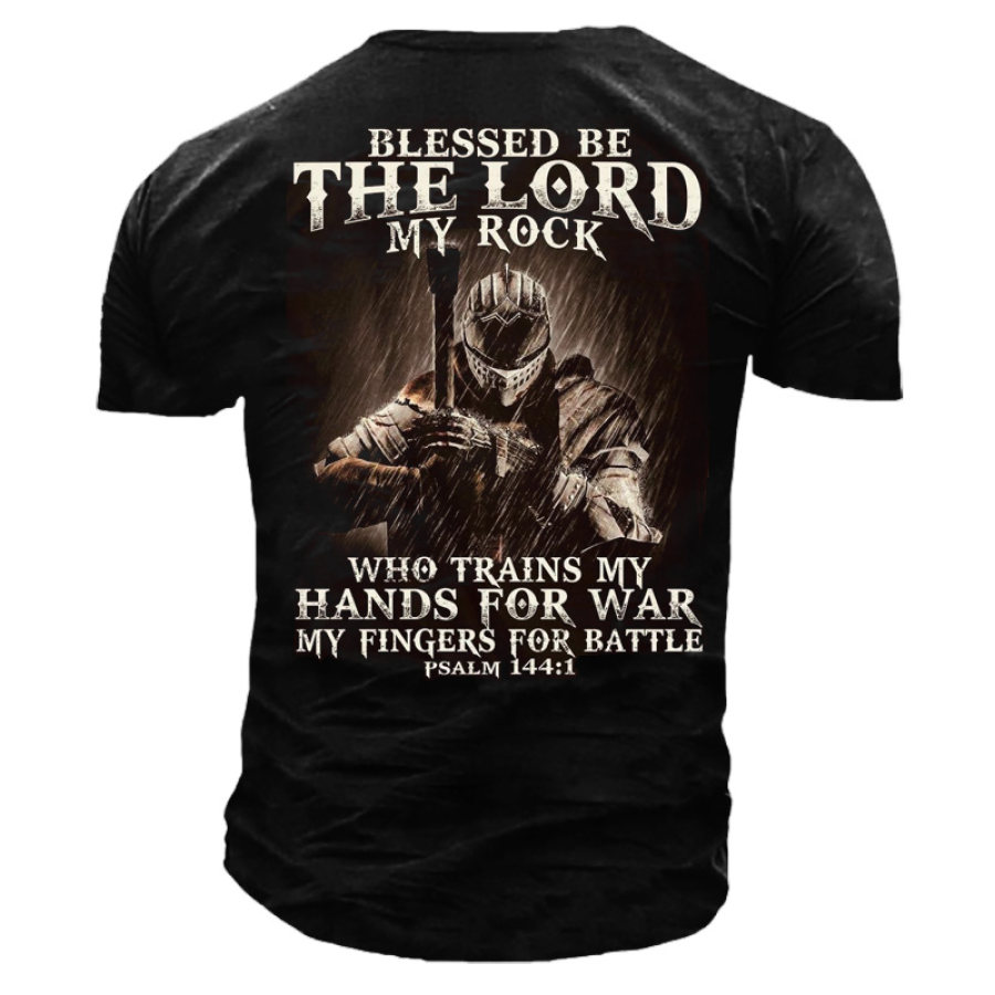 Blessed Be The Lord My Rock Men's T-Shirt