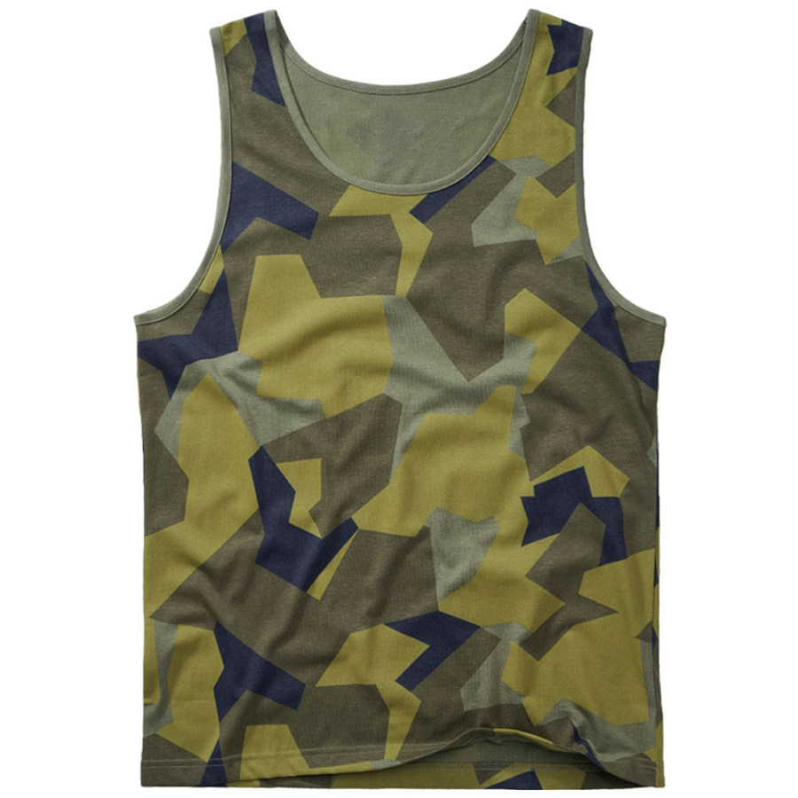 M90 CAMO Men's Retro Casual Tank Top