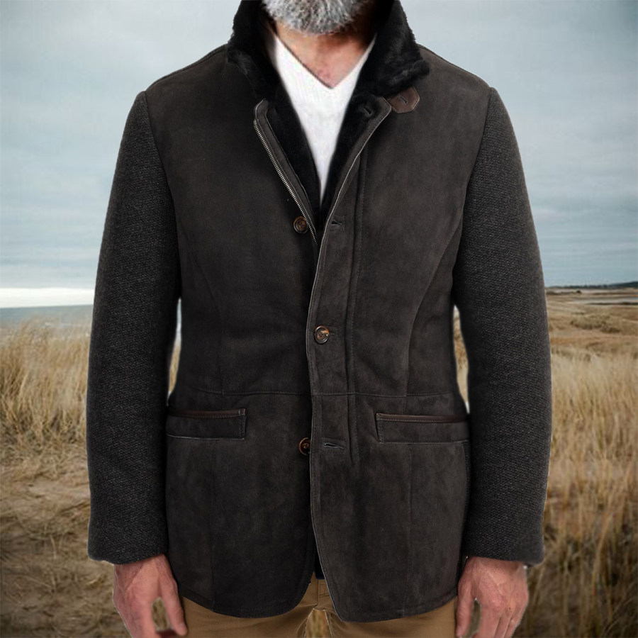 Men's Retro Suit Fleece Jacket