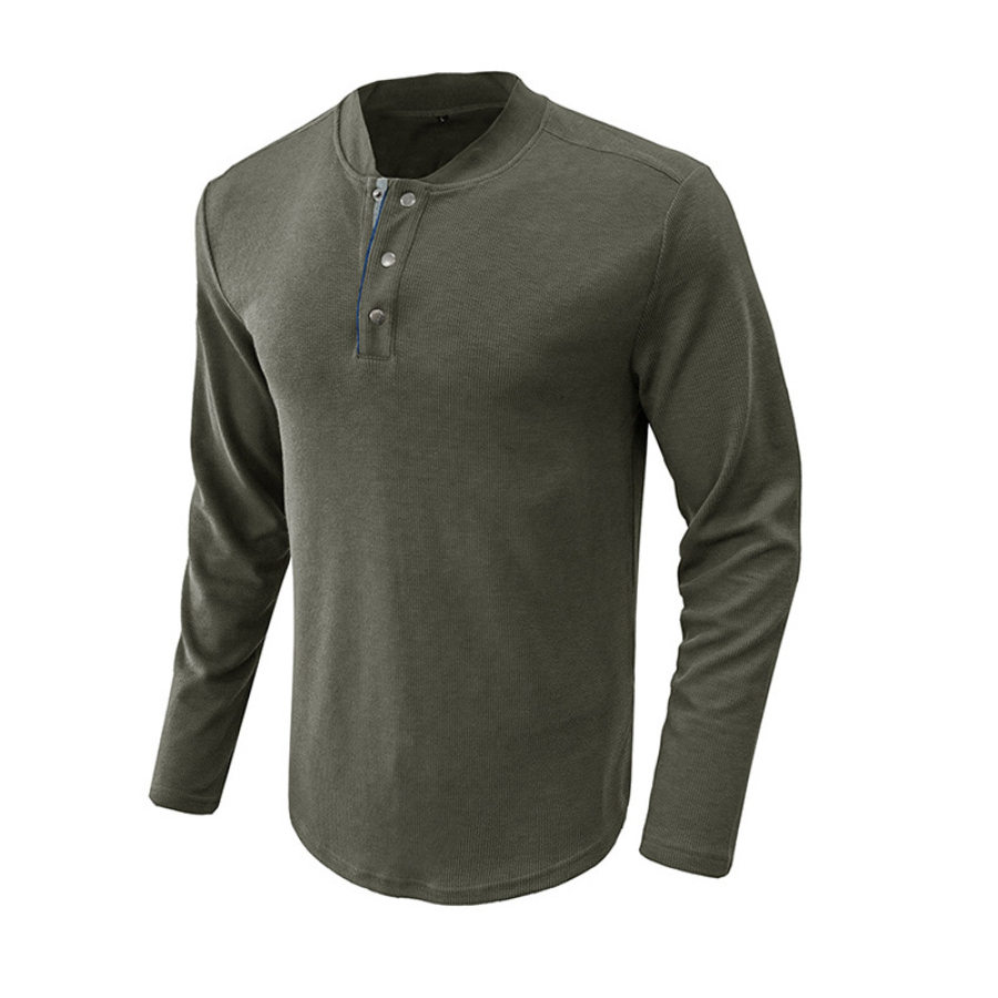 Men's Retro Casual Long Sleeve T-ShirtMen's Retro Casual Long Sleeve T-Shirt