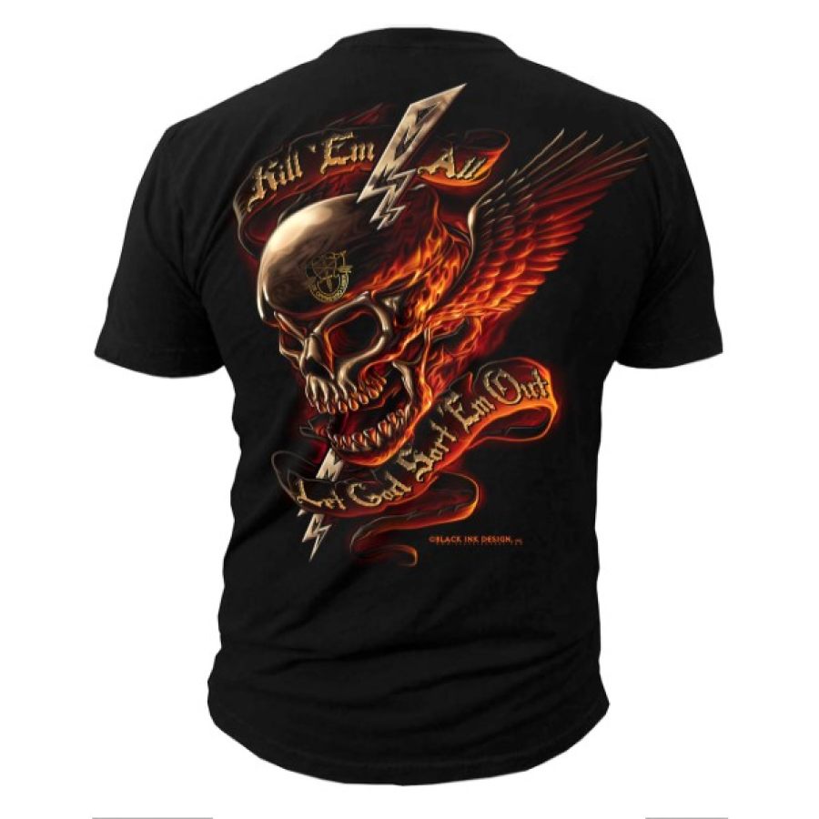 Let God Sort Them Out Men's Cotton Print T-Shirt