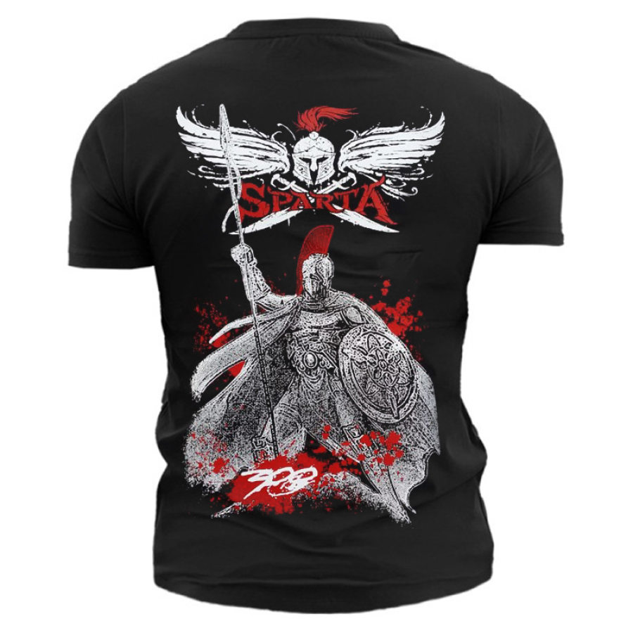 

Men's Spartan Ares Cotton Print T-Shirt