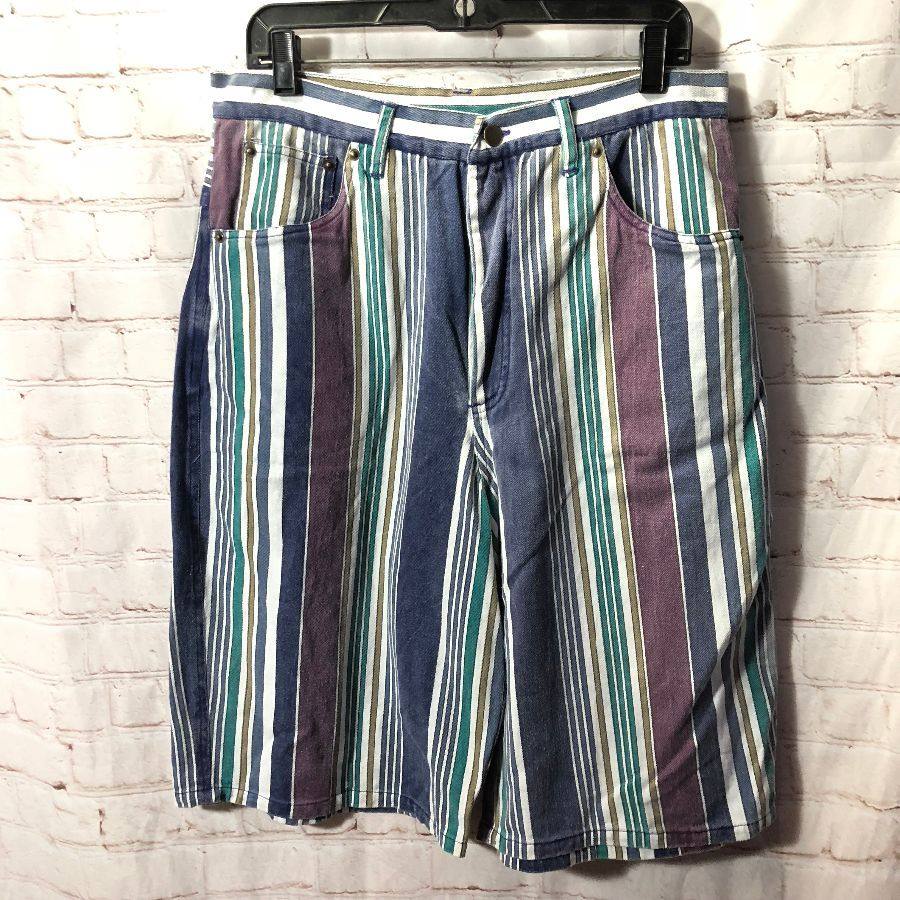 Retro Striped Men's Outdoor Casual Shorts