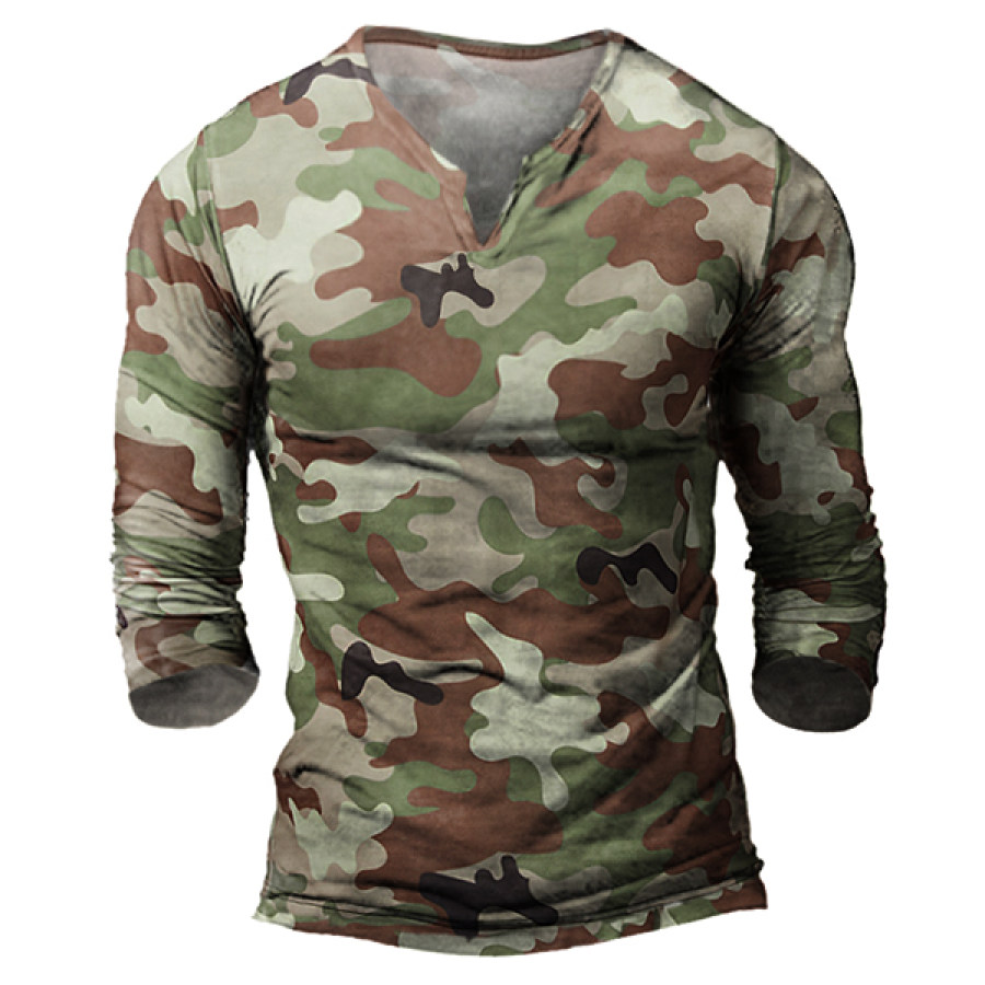 Men's Outdoor Camo Tactical T-Shirt
