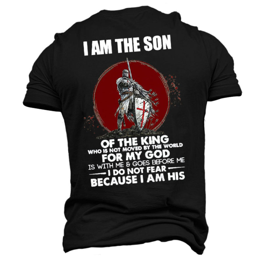 I Am The Son Of The King Who Is Not Moved By The World For My God Men's Short Sleeve T-Shirt
I Am The Son Of The King Who Is Not Moved By The World For My God Men's Short Sleeve T-Shirt