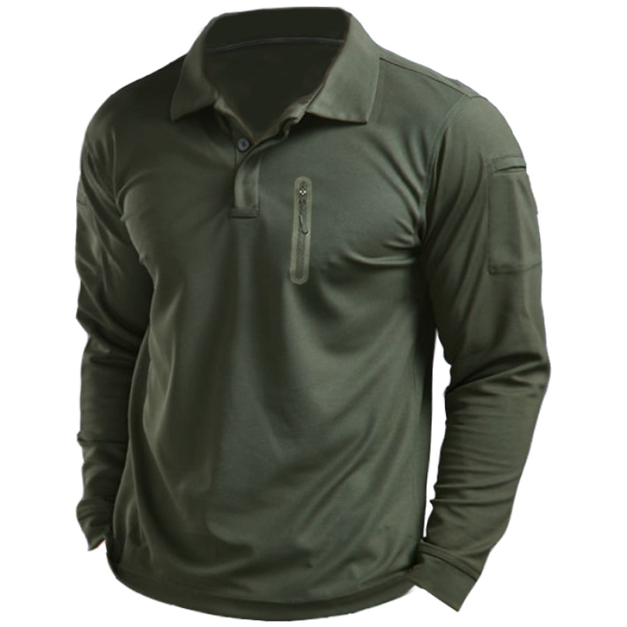 Men's Multi-pocket Tactical Polo Shirt