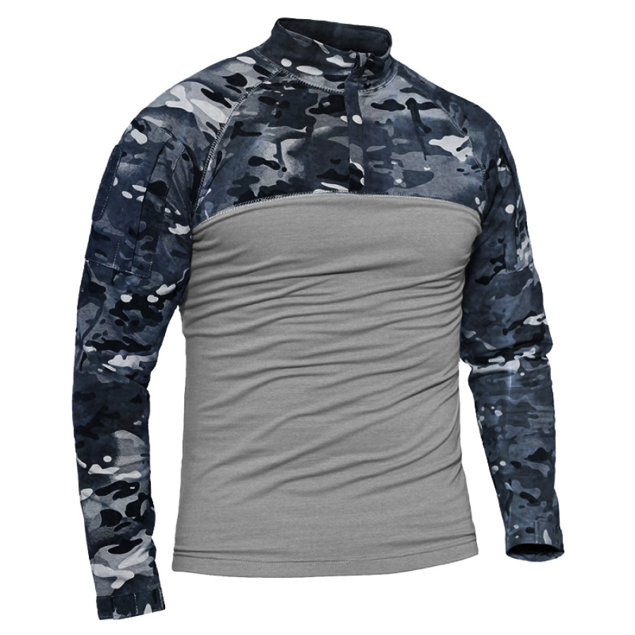 Men's Outdoor Tactical Camo Patchwork Print Long Sleeve Shirt
Men's Outdoor Tactical Camo Patchwork Print Long Sleeve Shirt