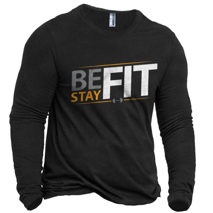 Be Fit Stay Fit Men's Epidemic Health Graphic Print Cotton T-Shirt
