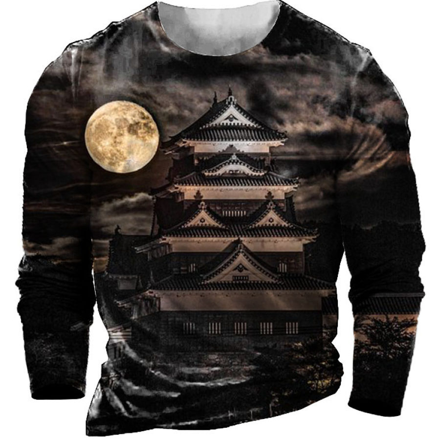 Men's Mid-autumn Festival Full Moon Night Shirt