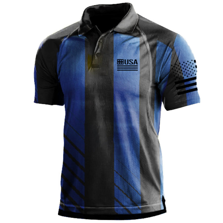 Men's World American Flag Print World Cup Stripe Polo Shirt Men's World American Flag Print World Cup Stripe Polo Shirt
Men's World American Flag Print World Cup Stripe Polo Shirt Men's World American Flag Print World Cup Stripe Polo Shirt