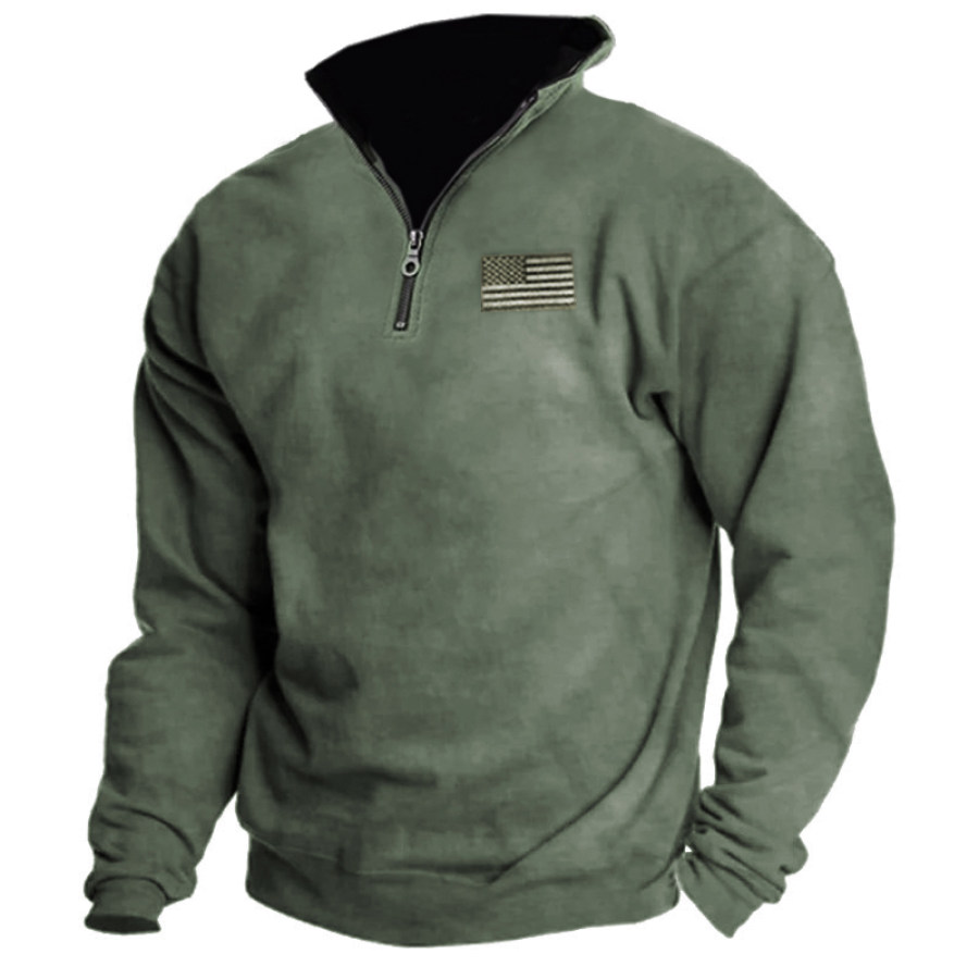 Men's American Flag Training Sweatshirt
