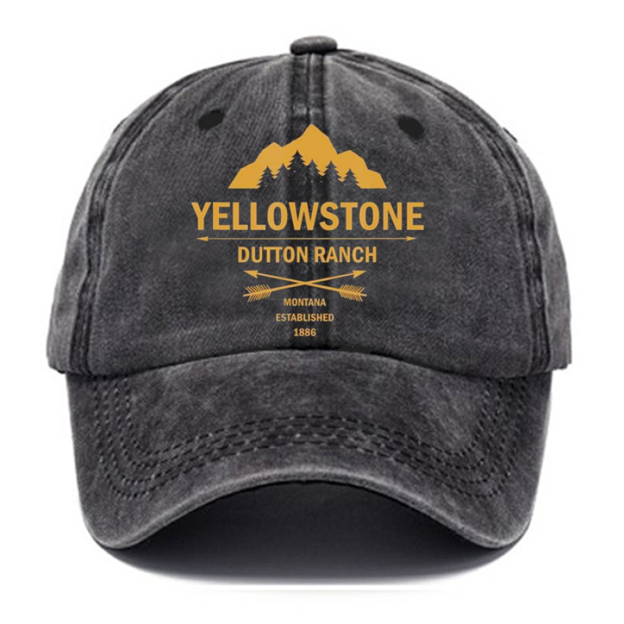 

Vintage Yellowstone Western-Print-Kappe Für Herren