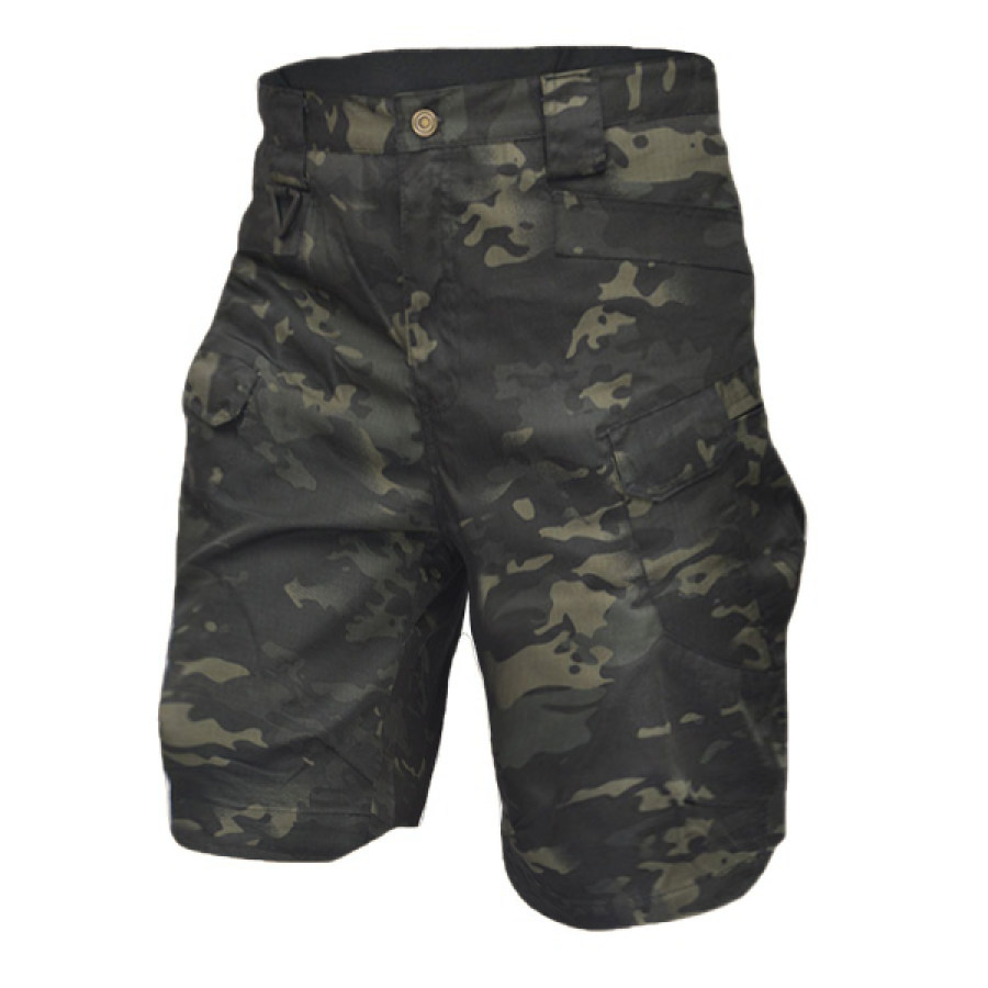 

Men's Camouflage Multifunctional Waterproof Multi-Pocket Outdoor Tactical Shorts