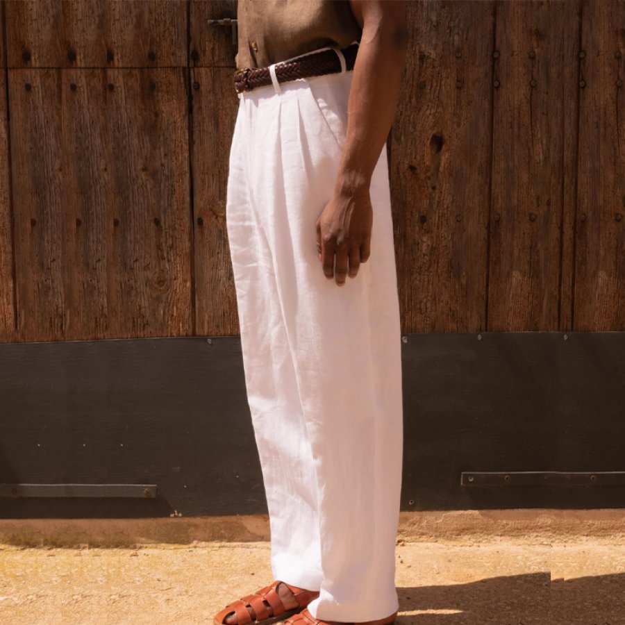 Men's Retro Casual Pants 1920s Wide Leg Breathable Comfortable Pocket Trousers Pants
Men's Retro Casual Pants 1920s Wide Leg Breathable Comfortable Pocket Trousers Pants