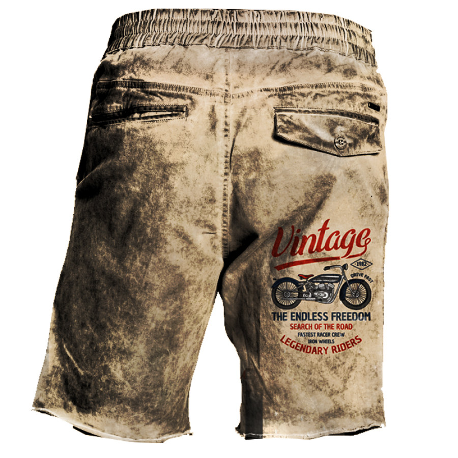 Men's Cargo Shorts Retro Vintage Motorcycle Racing Distressed Wish Print Elastic Waist Tactical Shorts
Men's Cargo Shorts Retro Vintage Motorcycle Racing Distressed Wish Print Elastic Waist Tactical Shorts