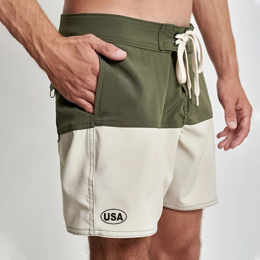 USA Independence Day Men Vintage Boatman Boardshorts Surf Shorts ArmyGreen Contrast Color Hawaiian Clothing Beach Shorts
USA Independence Day Men Vintage Boatman Boardshorts Surf Shorts ArmyGreen Contrast Color Hawaiian Clothing Beach Shorts