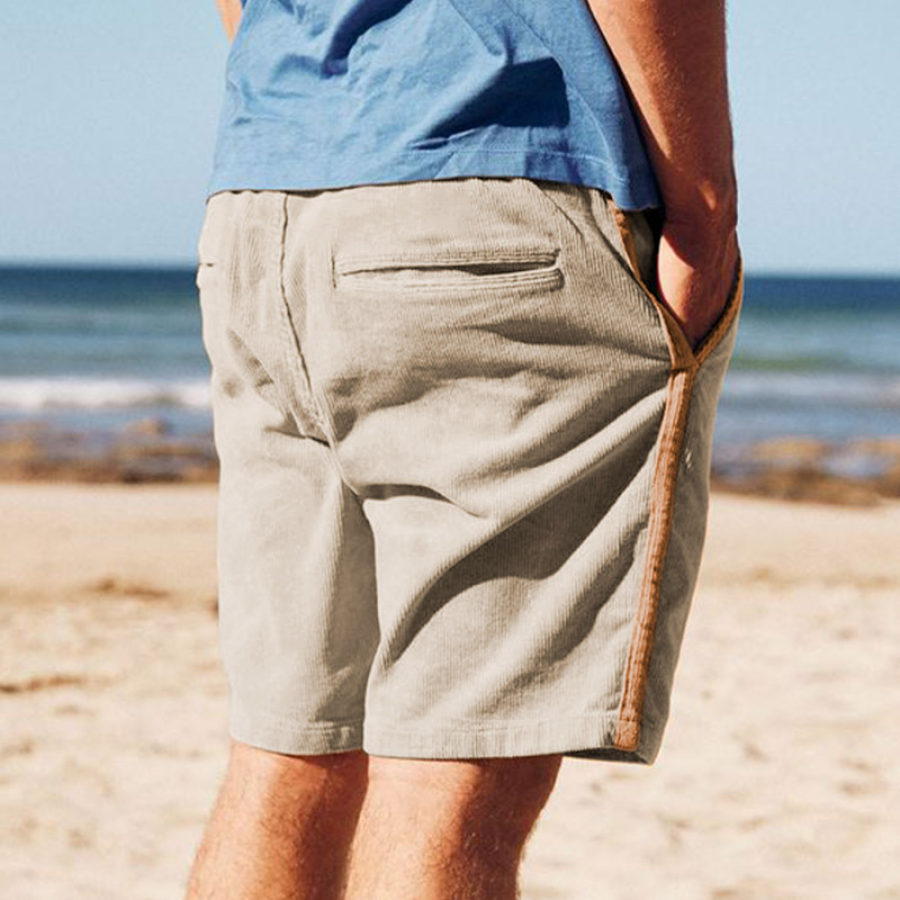 Men's Shorts Corduroy Shorts Hawaiian Surf Beach Shorts Color Matching Daily Casual 5 Inch Shorts
Men's Shorts Corduroy Shorts Hawaiian Surf Beach Shorts Color Matching Daily Casual 5 Inch Shorts