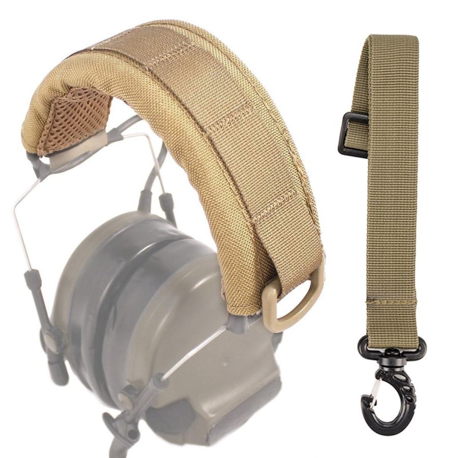 

Outdoor Tactical Earphone Cover MOLLE Head-mounted Extended Version Battle Earphone Cover Comfortable And Breathable