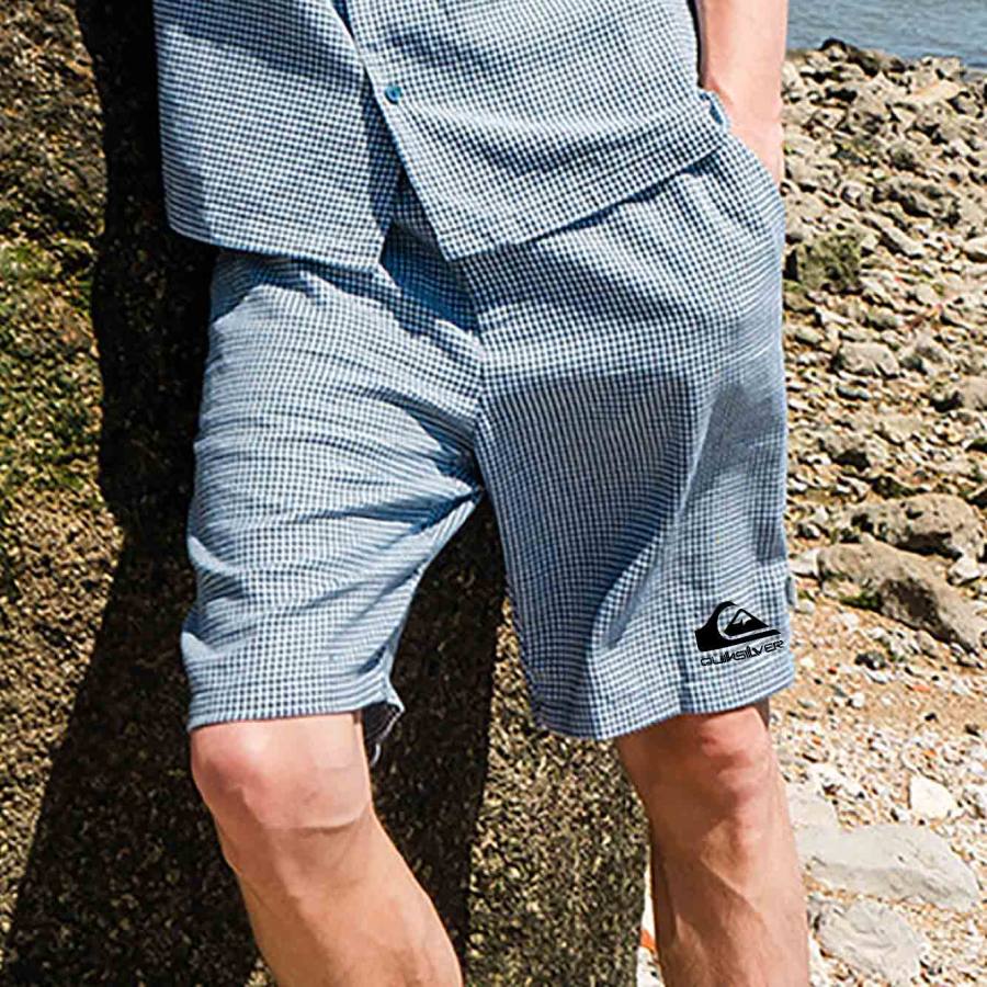 Men's Surf Shorts Vintage Quiksilver Plaid Hawaiian Beach Summer Daily Boardshorts
Men's Surf Shorts Vintage Quiksilver Plaid Hawaiian Beach Summer Daily Boardshorts