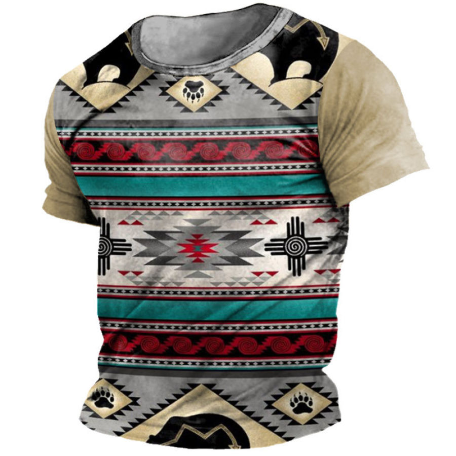 Men's Round Neck T-Shirt Retro Western Ethnic Print Pattern Short Sleeve Daily Casual Tee
Men's Round Neck T-Shirt Retro Western Ethnic Print Pattern Short Sleeve Daily Casual Tee