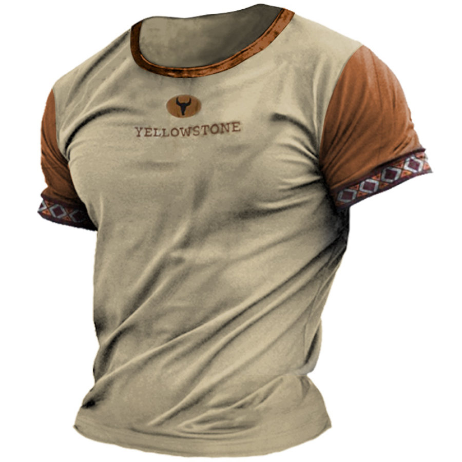 Men's T-Shirt Western Cowboy Yellowstone Ethnic Style Print Pattern Short Sleeve Round Neck Summer Tee
Men's T-Shirt Western Cowboy Yellowstone Ethnic Style Print Pattern Short Sleeve Round Neck Summer Tee
